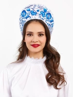 Кокошник "Рита" гжель