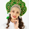 Кокошник "Яна" зеленый